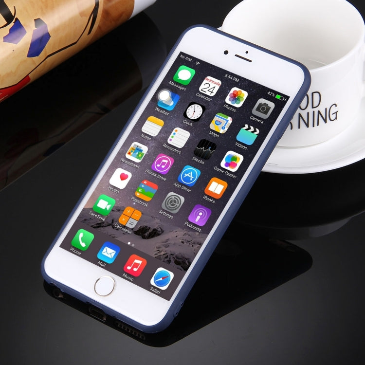 For iPhone 6 Plus & 6s Plus Solid Color TPU Protective Case with Round Hole