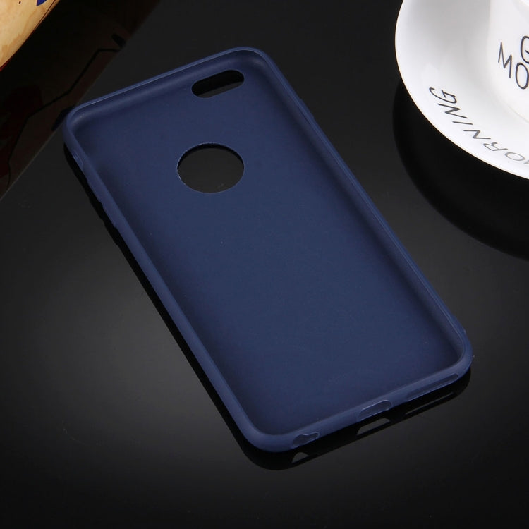 For iPhone 6 Plus & 6s Plus Solid Color TPU Protective Case with Round Hole