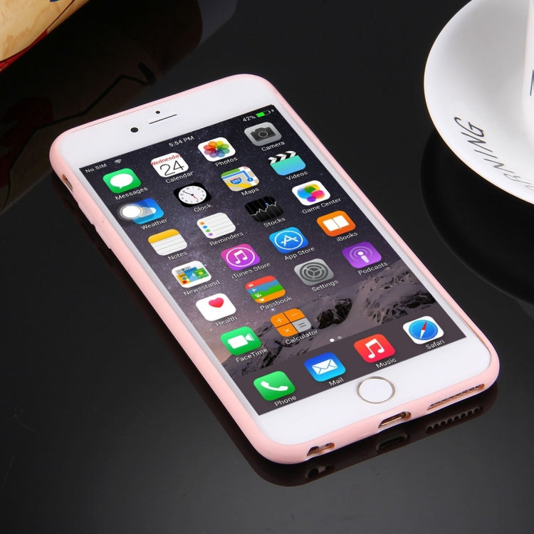 For iPhone 6 Plus & 6s Plus Solid Color TPU Protective Case with Round Hole