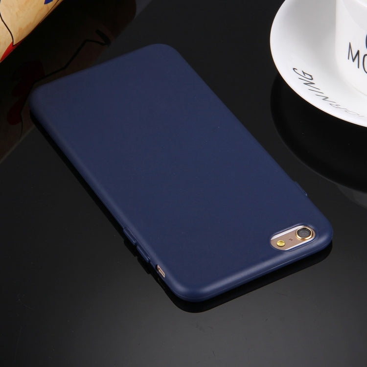 For iPhone 6 Plus & 6s Plus Solid Color TPU Protective Case Without Round Hole