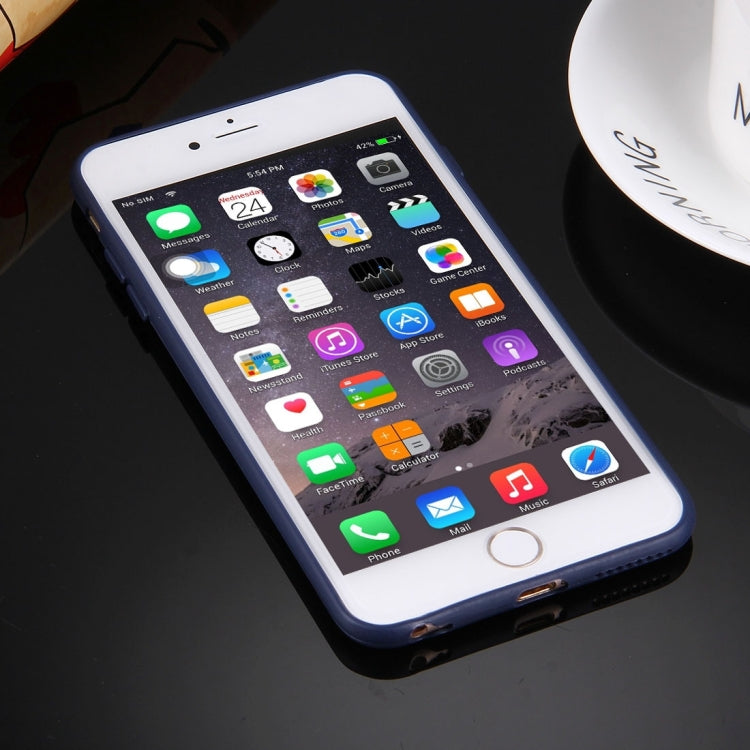 For iPhone 6 Plus & 6s Plus Solid Color TPU Protective Case Without Round Hole