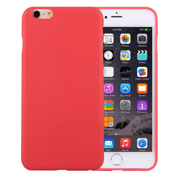 For iPhone 6 Plus & 6s Plus Solid Color TPU Protective Case Without Round Hole