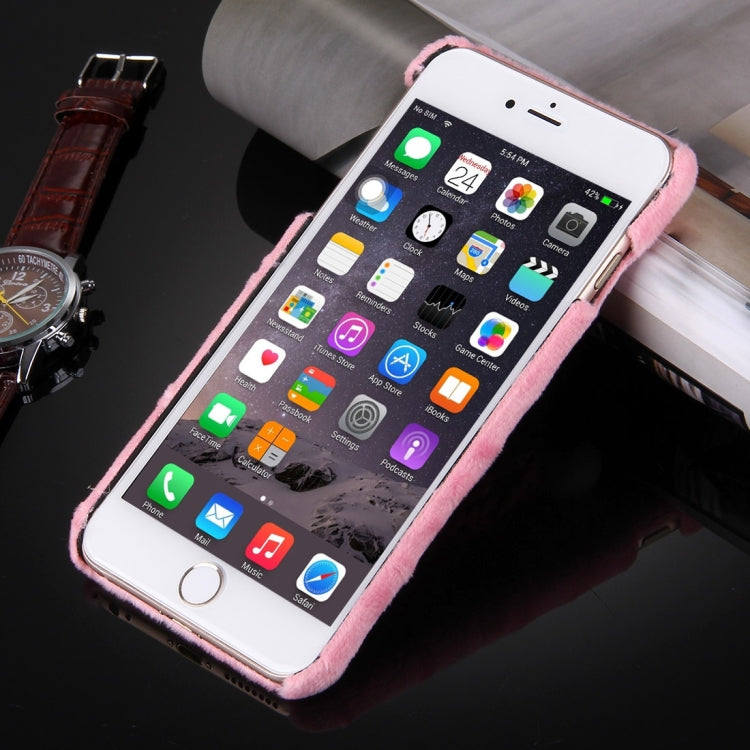 For iPhone 6 Plus & 6s Plus Christmas Hat Plush Cloth Cover PC Protective Case