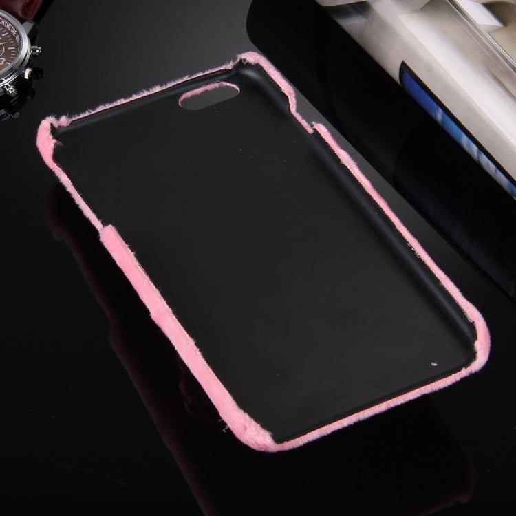 For iPhone 6 Plus & 6s Plus Christmas Hat Plush Cloth Cover PC Protective Case