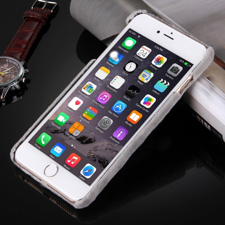 For iPhone 6 Plus & 6s Plus Christmas Hat Plush Cloth Cover PC Protective Case