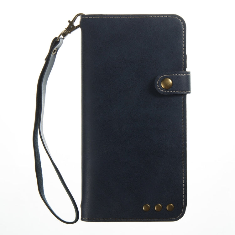 For iPhone 6 Plus & 6s Plus Retro Crazy Horse Texture Horizontal Flip PU Leather Case with Card Slots & Wallet & Hand Strap