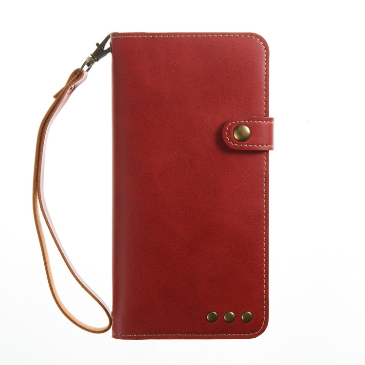 For iPhone 6 Plus & 6s Plus Retro Crazy Horse Texture Horizontal Flip PU Leather Case with Card Slots & Wallet & Hand Strap