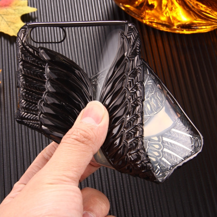 For iPhone 6 Plus & 6s Plus Embossed Swan Pattern Electroplating TPU Protective Cover Case