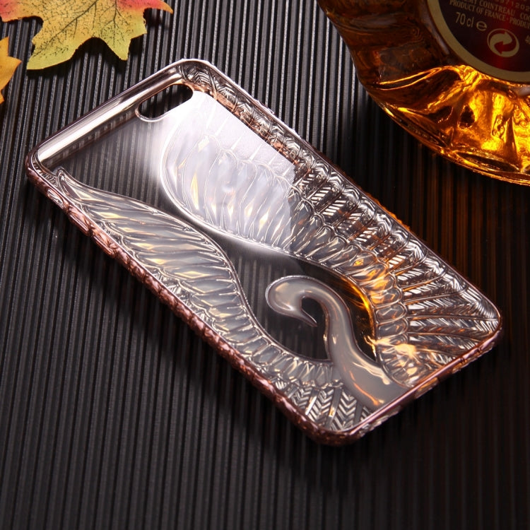 For iPhone 6 Plus & 6s Plus Embossed Swan Pattern Electroplating TPU Protective Cover Case