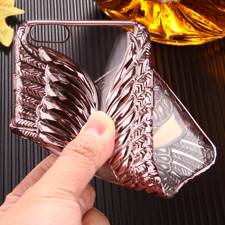 For iPhone 6 Plus & 6s Plus Embossed Swan Pattern Electroplating TPU Protective Cover Case