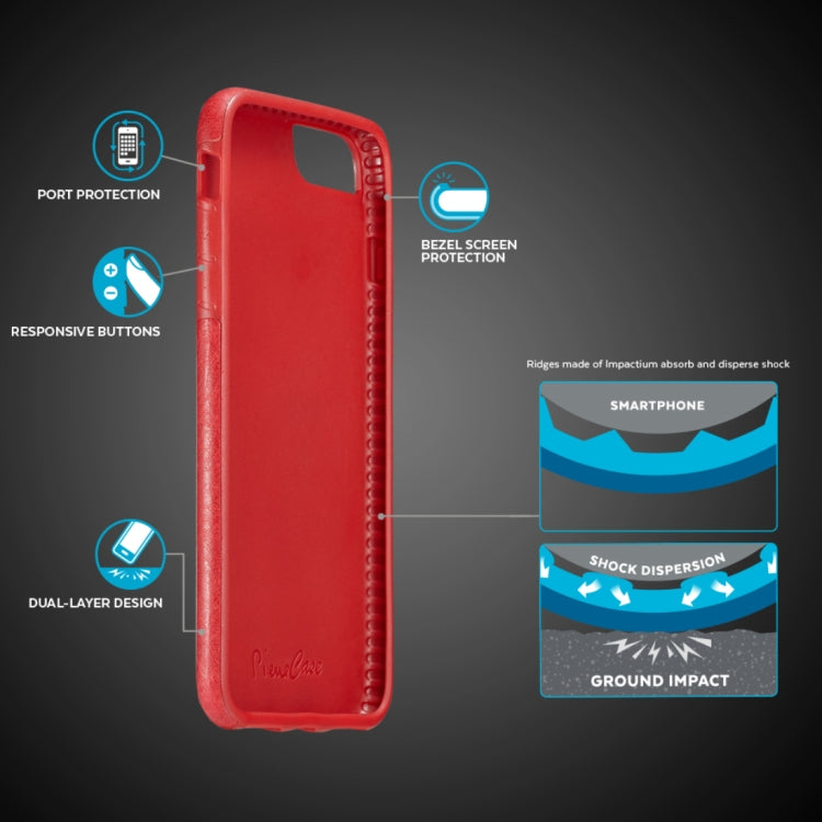 M109 for iPhone 6 Plus & 6s Plus Retro PU Leather Texture Shockproof Protective Back Cover Case with 3 Card Slots