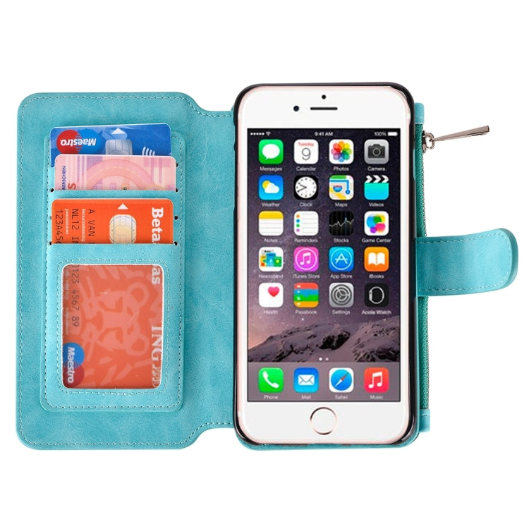 For iPhone 6 Plus & 6s Plus Wallet Style Horizontal Flip Leather Case with Crad Slots & Wallet & Photo Frame