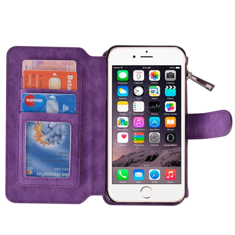 For iPhone 6 Plus & 6s Plus Wallet Style Horizontal Flip Leather Case with Crad Slots & Wallet & Photo Frame