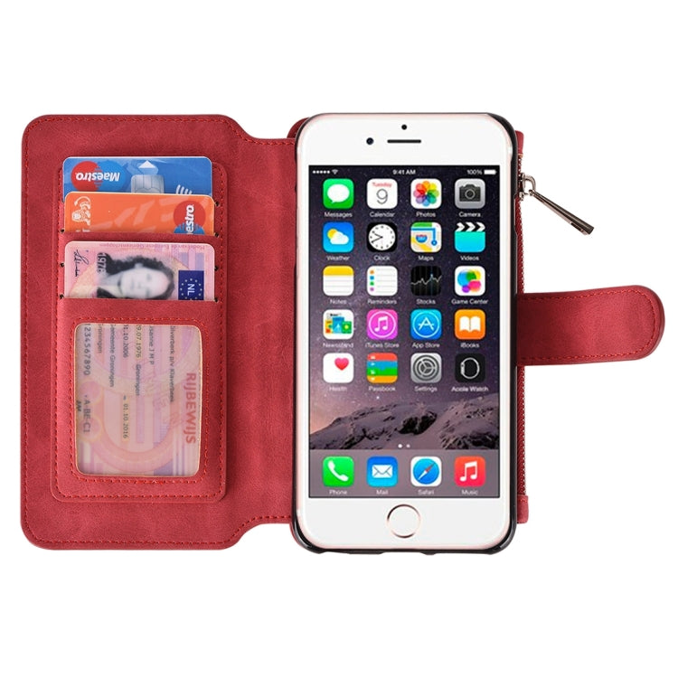 For iPhone 6 Plus & 6s Plus Wallet Style Horizontal Flip Leather Case with Crad Slots & Wallet & Photo Frame