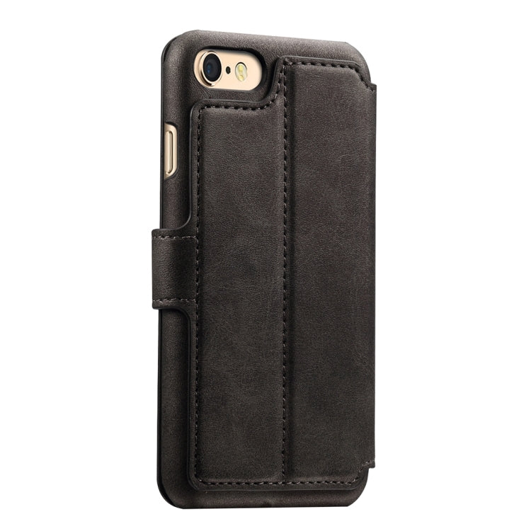 For iPhone 6 Plus & 6s Plus Cowhide Texture Horizontal Flip Leather Case with Holder & Card Slots & Wallet