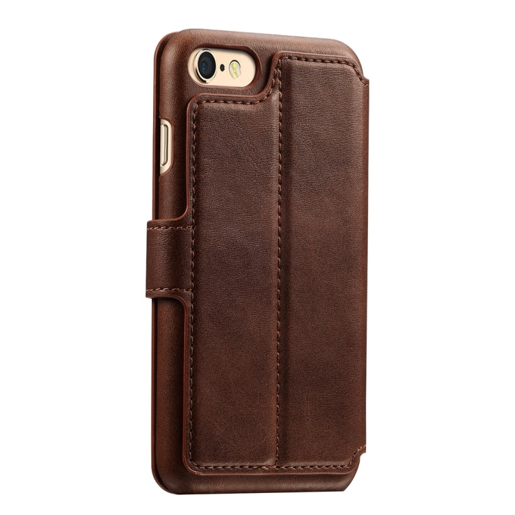 For iPhone 6 Plus & 6s Plus Cowhide Texture Horizontal Flip Leather Case with Holder & Card Slots & Wallet