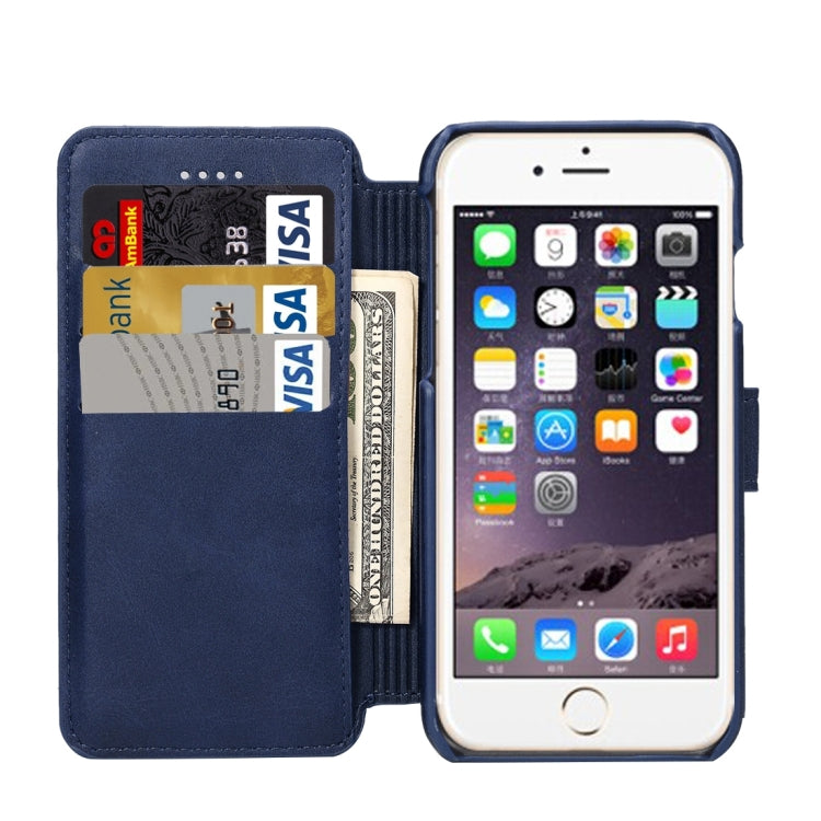 For iPhone 6 Plus & 6s Plus Cowhide Texture Horizontal Flip Leather Case with Holder & Card Slots & Wallet