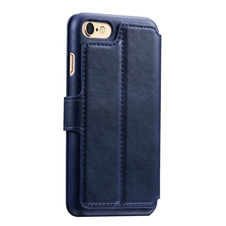 For iPhone 6 Plus & 6s Plus Cowhide Texture Horizontal Flip Leather Case with Holder & Card Slots & Wallet