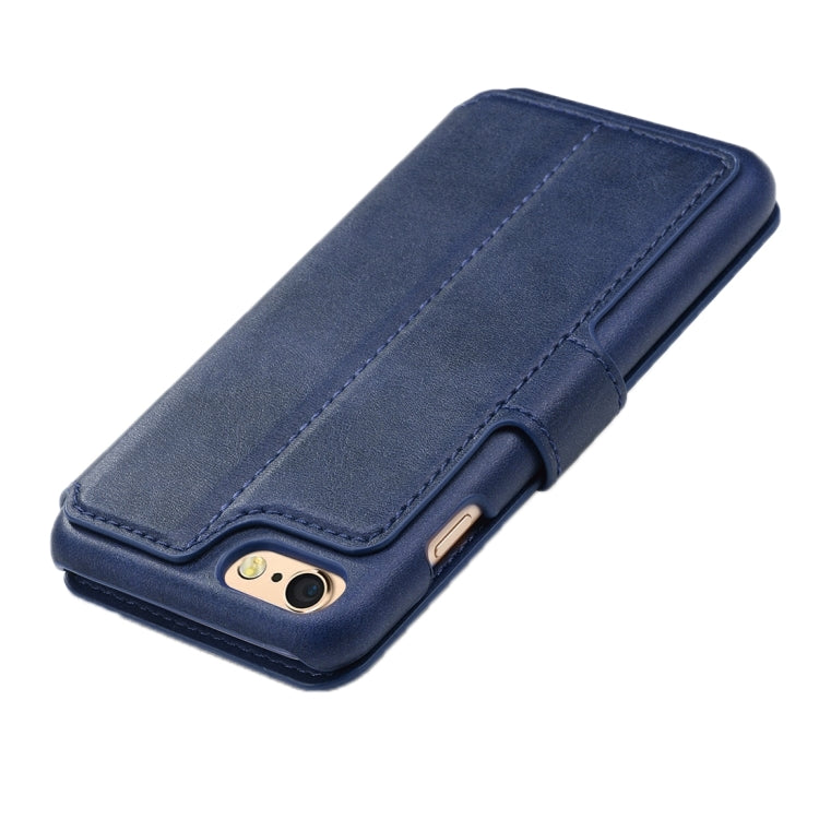 For iPhone 6 Plus & 6s Plus Cowhide Texture Horizontal Flip Leather Case with Holder & Card Slots & Wallet