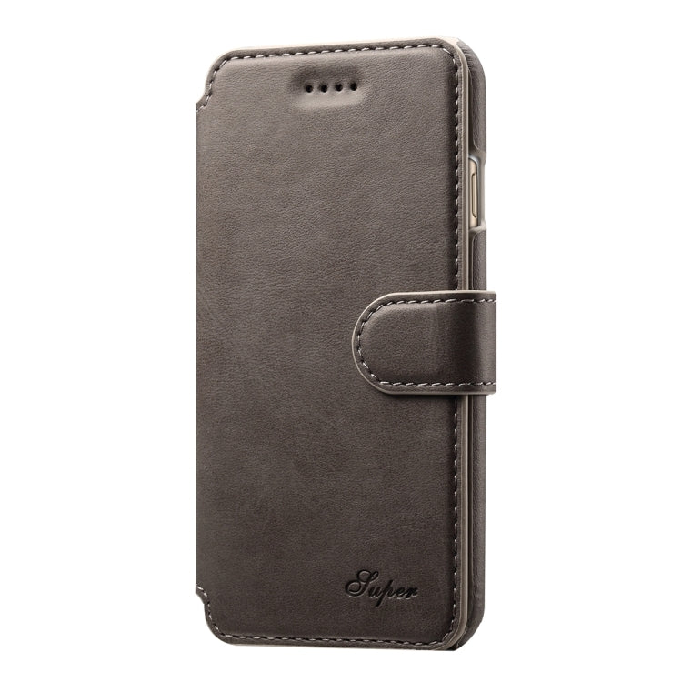 For iPhone 6 Plus & 6s Plus Cowhide Texture Horizontal Flip Leather Case with Holder & Card Slots & Wallet