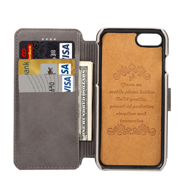 For iPhone 6 Plus & 6s Plus Cowhide Texture Horizontal Flip Leather Case with Holder & Card Slots & Wallet
