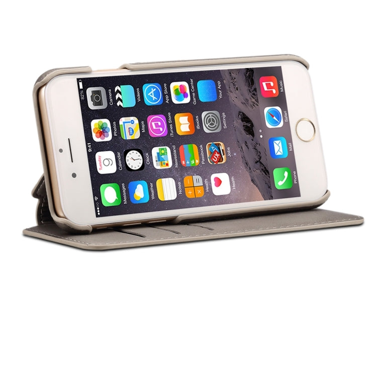 For iPhone 6 Plus & 6s Plus Cowhide Texture Horizontal Flip Leather Case with Holder & Card Slots & Wallet