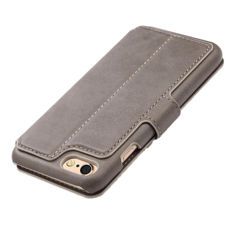 For iPhone 6 Plus & 6s Plus Cowhide Texture Horizontal Flip Leather Case with Holder & Card Slots & Wallet