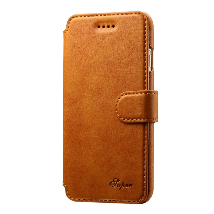 For iPhone 6 Plus & 6s Plus Cowhide Texture Horizontal Flip Leather Case with Holder & Card Slots & Wallet
