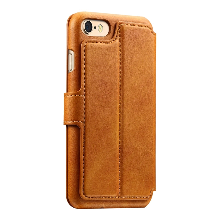 For iPhone 6 Plus & 6s Plus Cowhide Texture Horizontal Flip Leather Case with Holder & Card Slots & Wallet