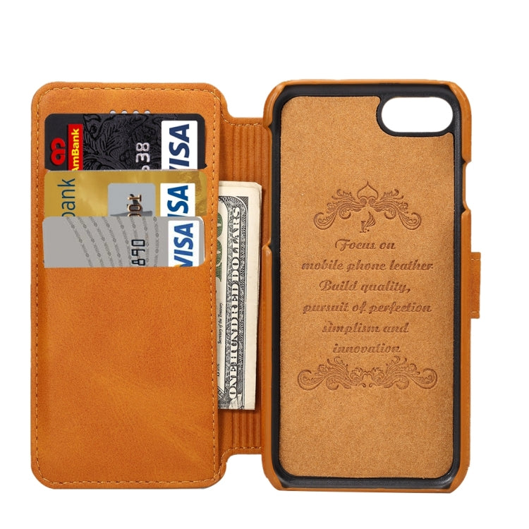 For iPhone 6 Plus & 6s Plus Cowhide Texture Horizontal Flip Leather Case with Holder & Card Slots & Wallet
