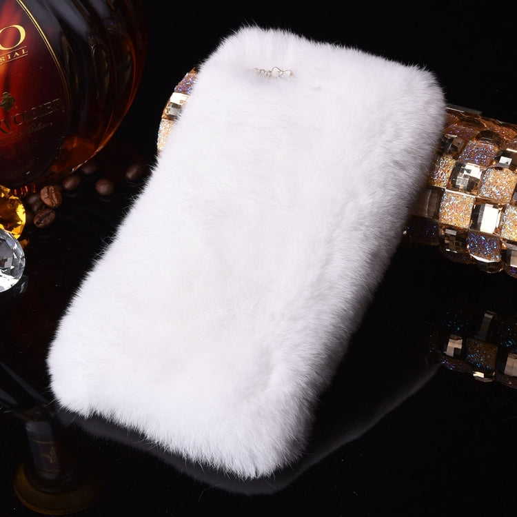 For iPhone 6 Plus & 6s Plus Genuine Rabbit Hair Diamond Encrusted Thickened PC Protective Case