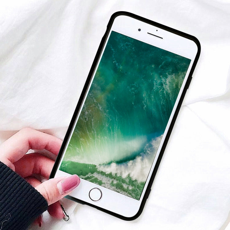 For iPhone 6 Plus & 6s Plus Christmas Series Embroidery Elk Pattern Drop-proof Protective Back Cover Case with Card Slot