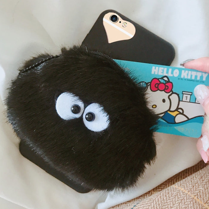 For iPhone 6 Plus & 6s Plus Soft TPU Protective Back Cover Case With Briquette Doll Coin Purse