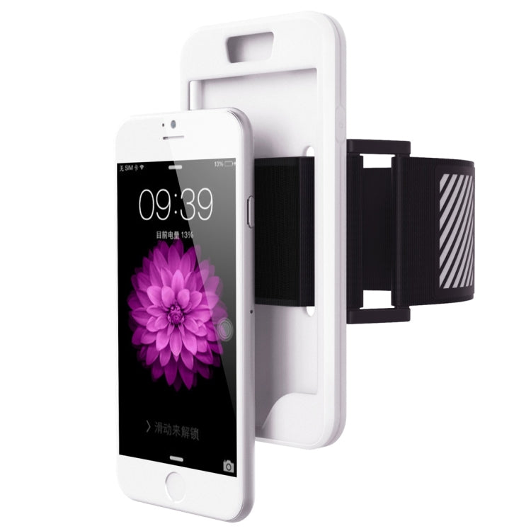 2 in 1 for iPhone 6 Plus & 6s Plus Dual Control Sport Armband with Detachable Premium Silicone Case