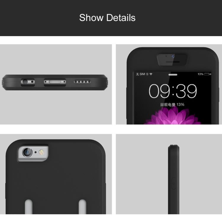 2 in 1 for iPhone 6 Plus & 6s Plus Dual Control Sport Armband with Detachable Premium Silicone Case