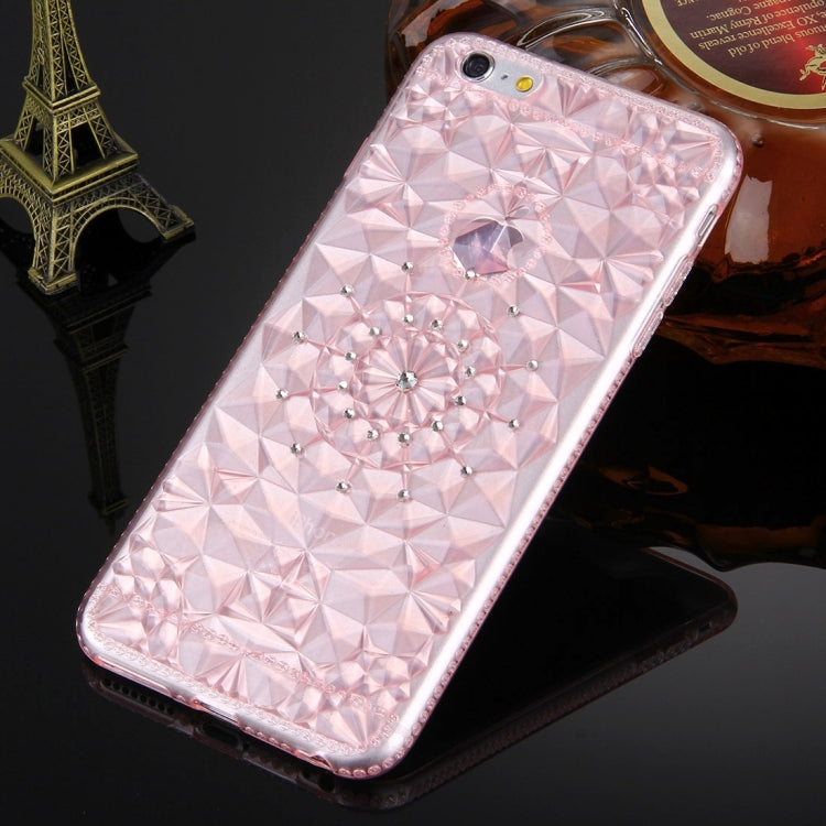 For iPhone 6 Plus & 6s Plus Diamond Encrusted Soft TPU Protective Case Back Cover
