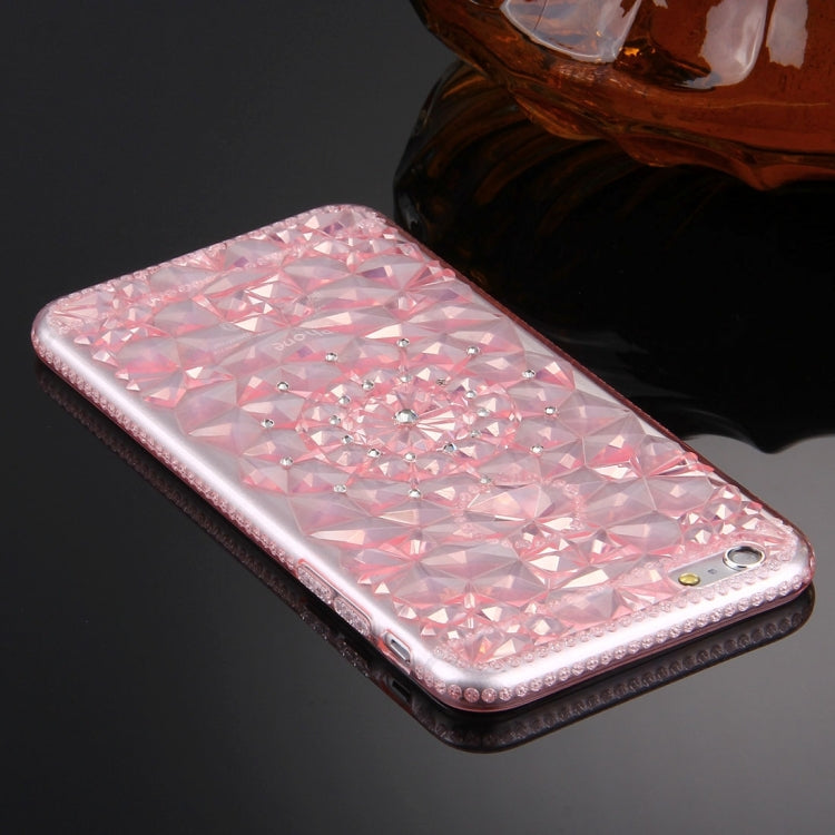 For iPhone 6 Plus & 6s Plus Diamond Encrusted Soft TPU Protective Case Back Cover