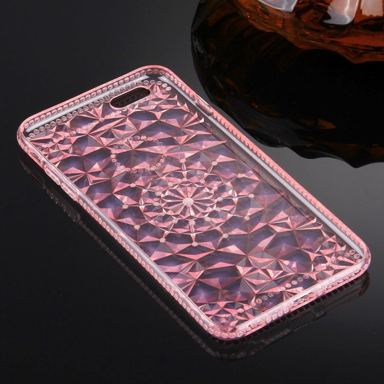 For iPhone 6 Plus & 6s Plus Diamond Encrusted Soft TPU Protective Case Back Cover