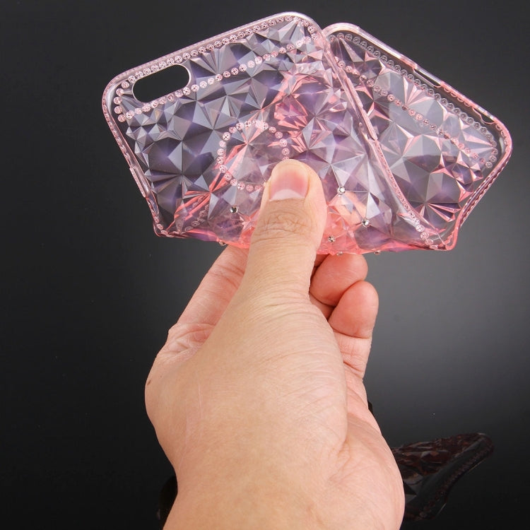 For iPhone 6 Plus & 6s Plus Diamond Encrusted Soft TPU Protective Case Back Cover