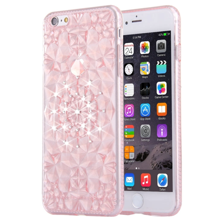 For iPhone 6 Plus & 6s Plus Diamond Encrusted Soft TPU Protective Case Back Cover