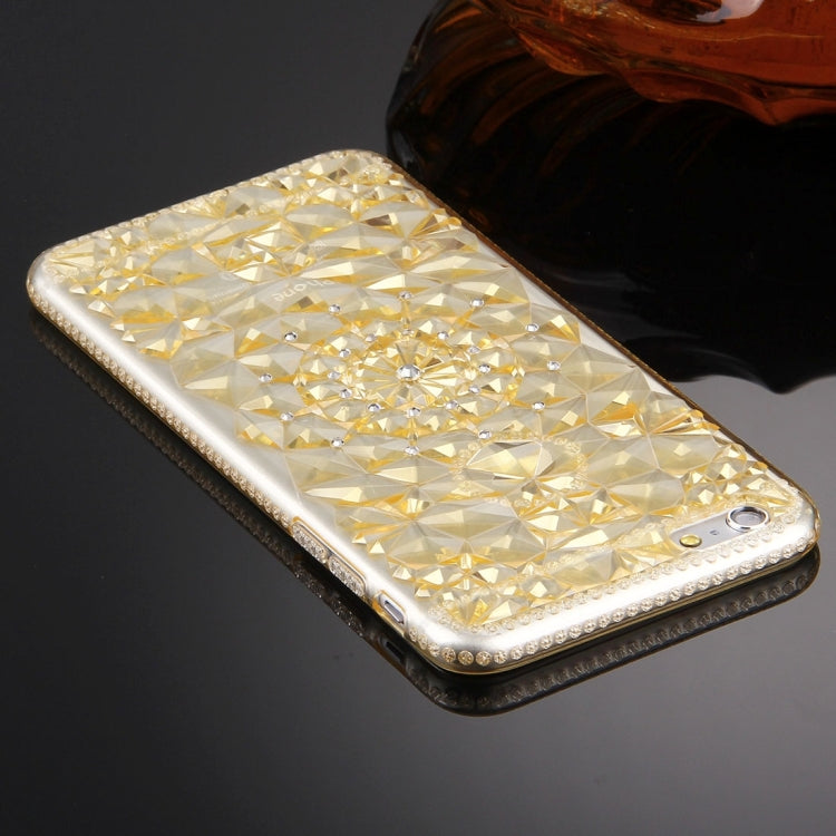 For iPhone 6 Plus & 6s Plus Diamond Encrusted Soft TPU Protective Case Back Cover