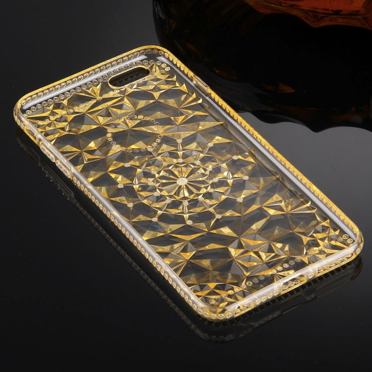For iPhone 6 Plus & 6s Plus Diamond Encrusted Soft TPU Protective Case Back Cover