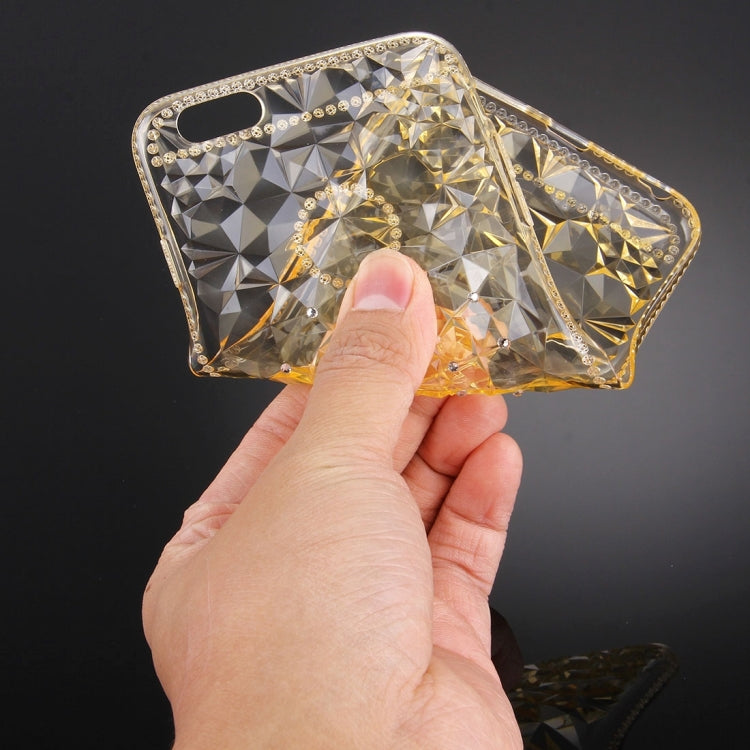 For iPhone 6 Plus & 6s Plus Diamond Encrusted Soft TPU Protective Case Back Cover