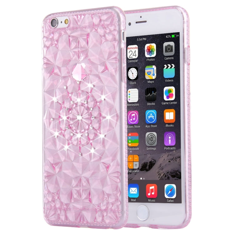 For iPhone 6 Plus & 6s Plus Diamond Encrusted Soft TPU Protective Case Back Cover