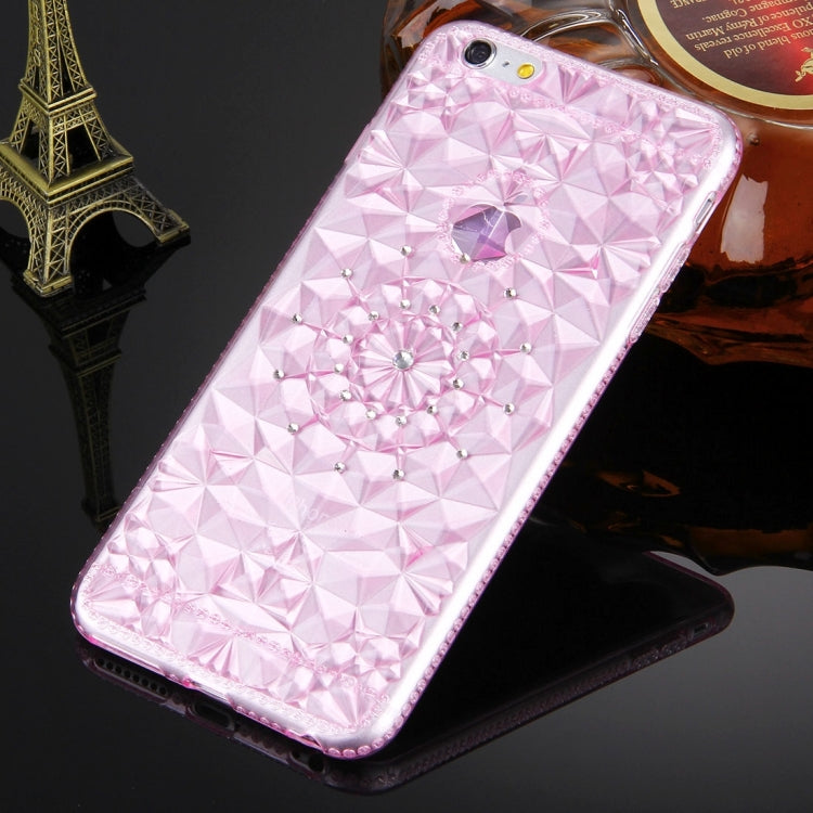 For iPhone 6 Plus & 6s Plus Diamond Encrusted Soft TPU Protective Case Back Cover