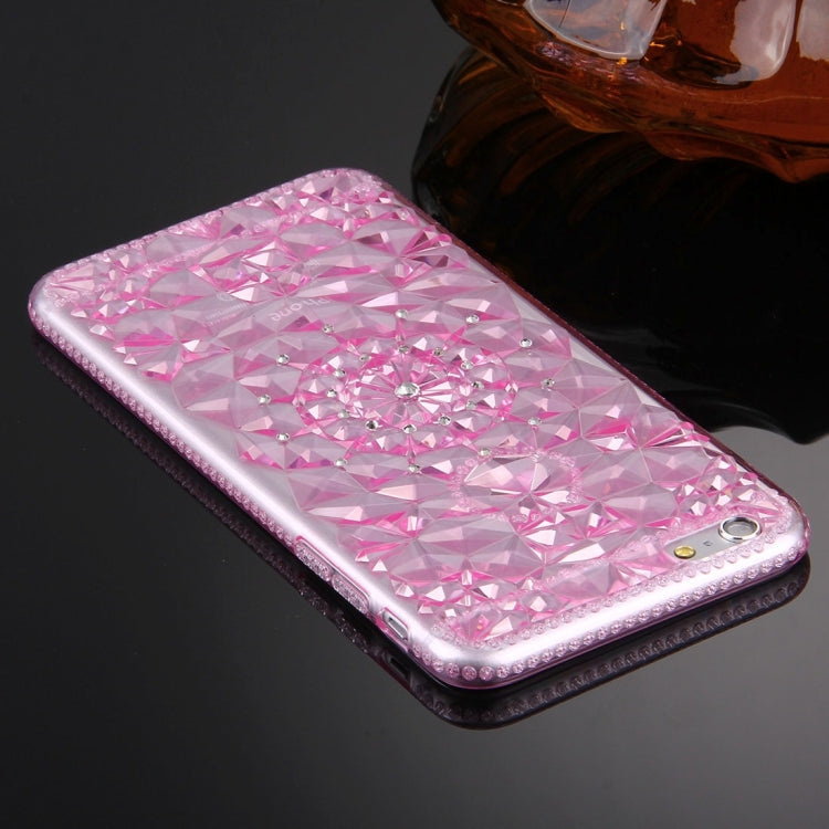 For iPhone 6 Plus & 6s Plus Diamond Encrusted Soft TPU Protective Case Back Cover