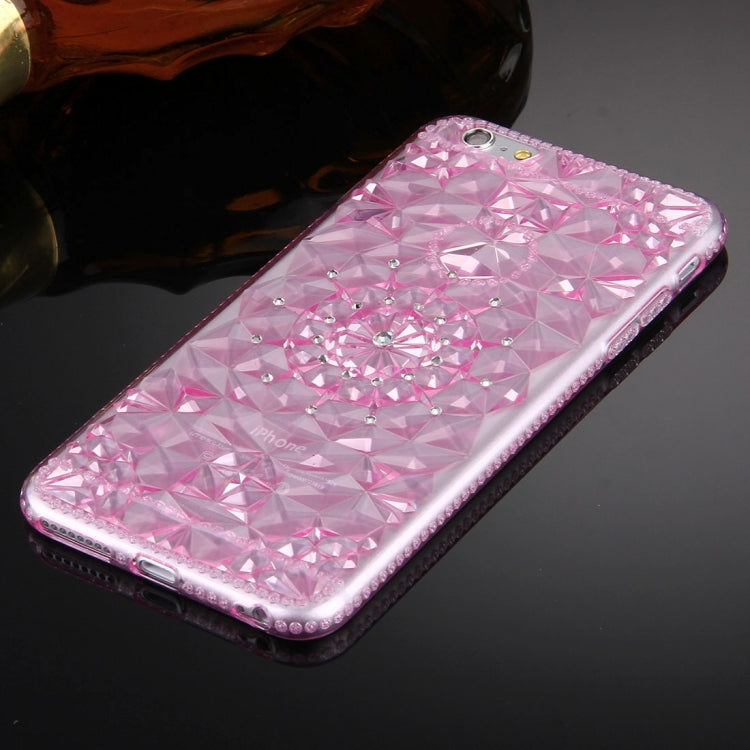 For iPhone 6 Plus & 6s Plus Diamond Encrusted Soft TPU Protective Case Back Cover
