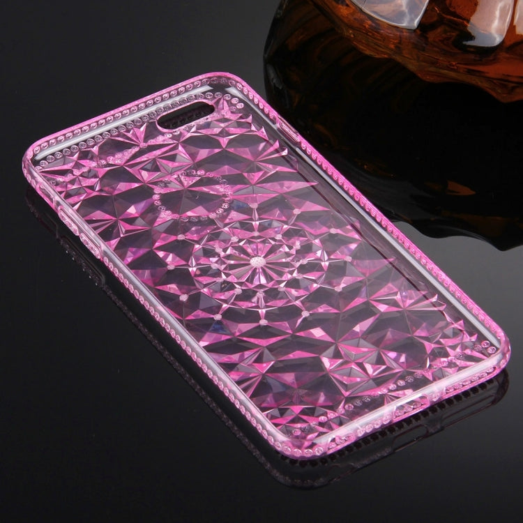 For iPhone 6 Plus & 6s Plus Diamond Encrusted Soft TPU Protective Case Back Cover