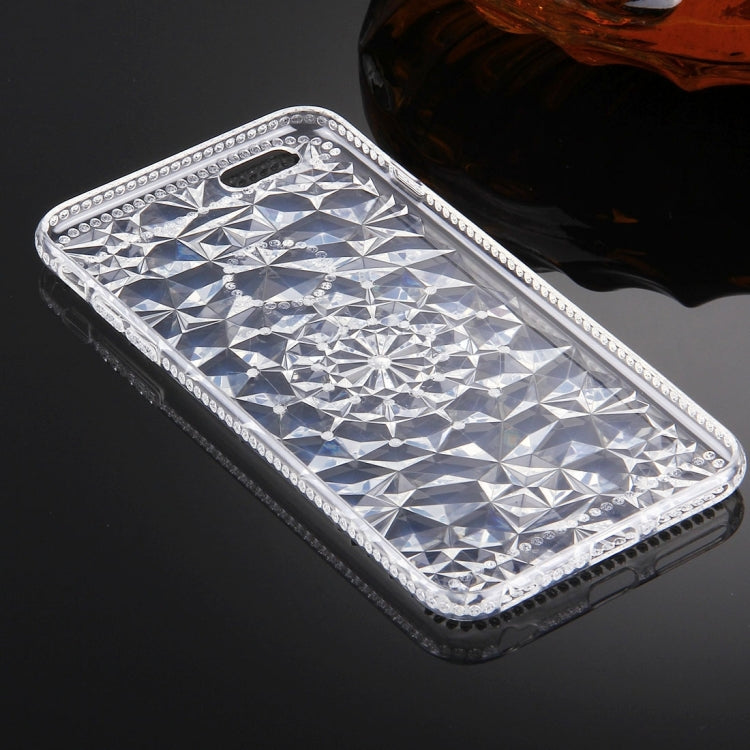 For iPhone 6 Plus & 6s Plus Diamond Encrusted Soft TPU Protective Case Back Cover