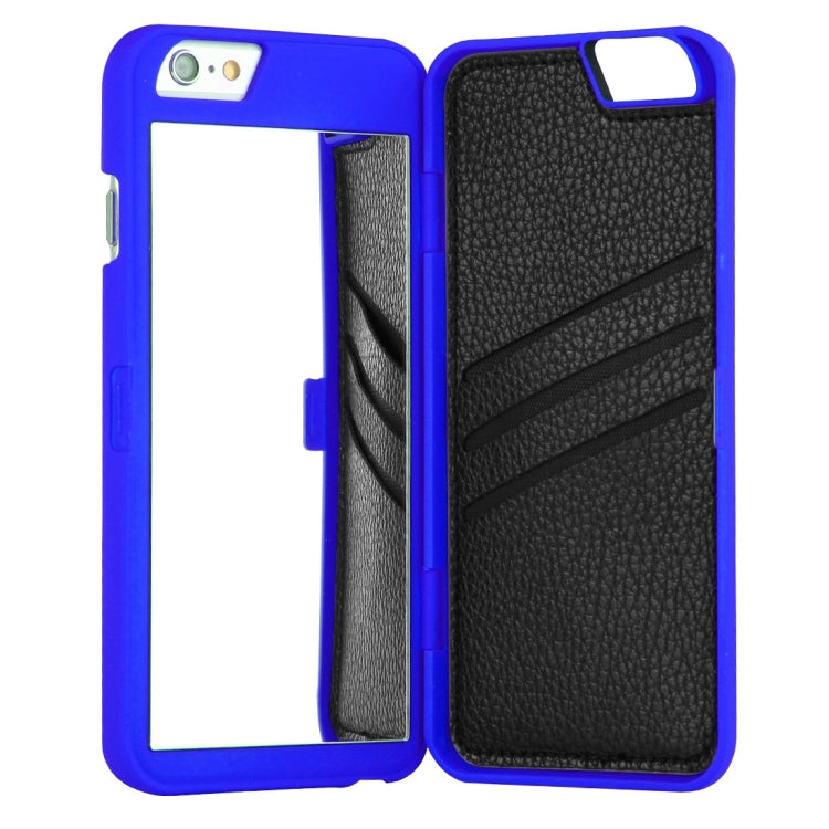 For iPhone 6 Plus & 6s Plus Back Cover Style Mirror Hard Case with Card Slot